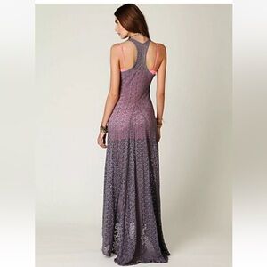 Free People Beach Maxi Cover-up RARE with train sz XS